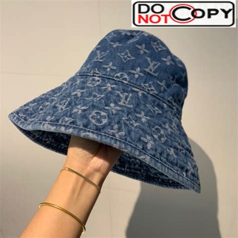 louis vuitton bucket hat replica|louis vuitton denim bucket hat.